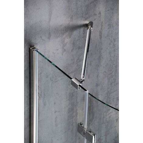 Barre de support d'angle mural pour cabine de douche MODULAIRE (1/2)