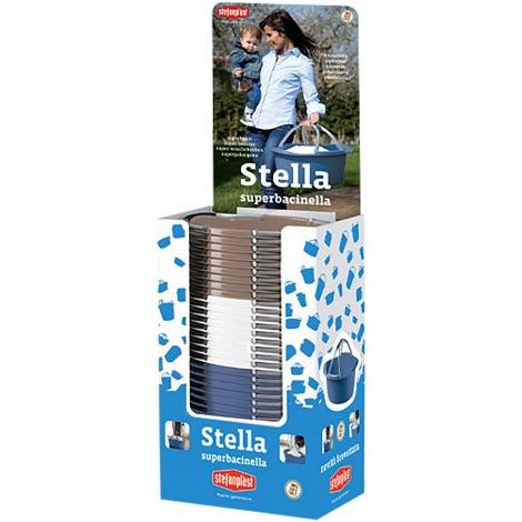 ESPOSITORE CESTA PORTABIANCHERIA 'STELLA' totale 30 pezzi