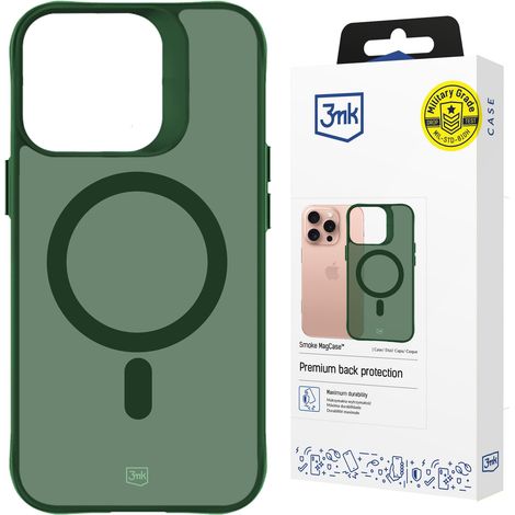Apple iPhone 16 Pro Max - Étui MagCase 3mk Smoke Vert (1/5)