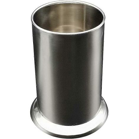 Strohhalmhalter aus Edelstahl, Strohhalmspender für die Arbeitsplatte, Besteckorganizer, Löffel, Gabeln, Essstäbchen, Silber (1/5)