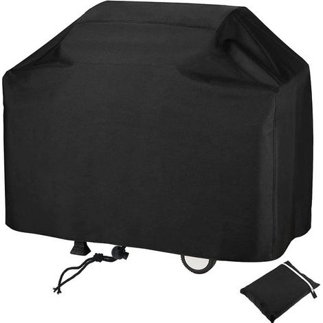 Couvercle de barbecue imperméable à l'eau barbecue, extérieur UV résistant à la poussière Heavy Duty barbecue couvercle 145x61x117cm (1/5)