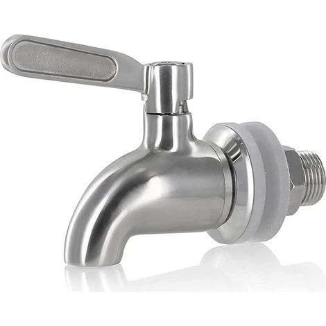 robinet de distributeur de boissons, robinet pour tonneau de bière, robinet de remplacement en acier inoxydable (1/5)