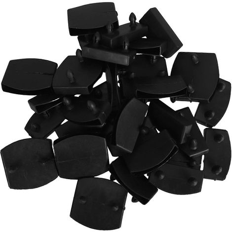 Un ensemble de pièces de rechange pour support de sommier à couvercle simple en plastique, destiné à la fixation d'accessoires de lit. (1/5)
