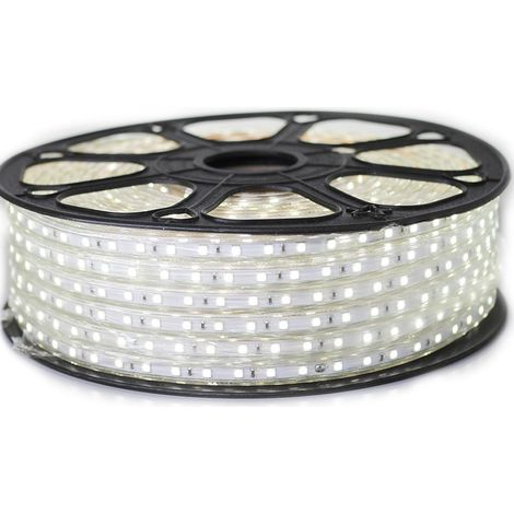 Sysled – Ruban LED 220V 25 mètres – Blanc froid étanche IP68 – 18W/m – Éclairage extérieur pour façades et pergolas