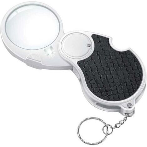 Loupe De Poche - Grossissement 5x - Diamètre Lentille 45mm - Éclairage LED Automatique - Pour Lecture Pièces Monnaie Bijoux Antiquités - 1 Pièce (1/4)