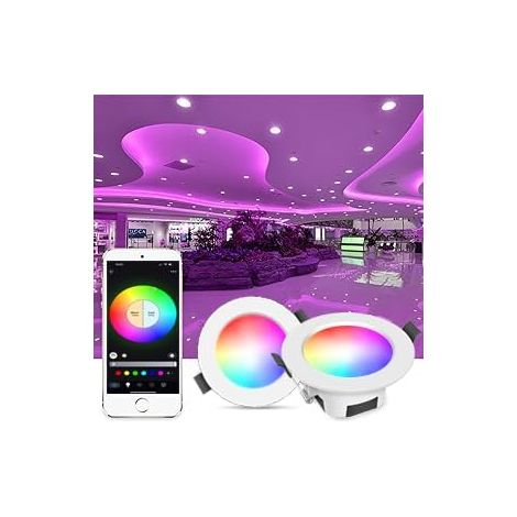 Spot Led Encastrable Plafonnier Lampe Bluetooth plafond encastré salon cuisine ktv bars (1/4)
