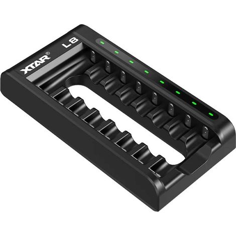 Battery charger AA/AAA 1,5 V i 1,2V, smart - 8 slots (1/5)