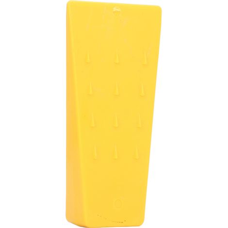 Coin d'abattage de 14 cm (5,5 pouces) à haute résistance aux chocs pour fendre le bois et couper les arbres - Outil de jardinage et d'exploitation forestière - Jaune (1/5)
