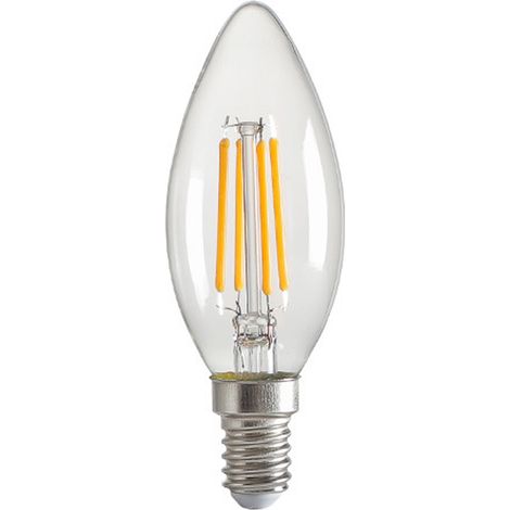 Ampoule LED E14 4W en forme de bougie, éclairage blanc chaud, 220 V CA (4W) (1/5)
