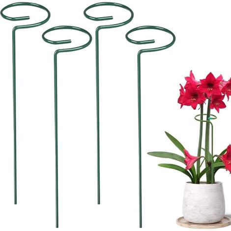 Tuteur métallique pour plantes grimpantes / Treillis modulaire – Support anti-basculement pour fleurs et vignes (24 pouces - Lot de 4) (1/5)