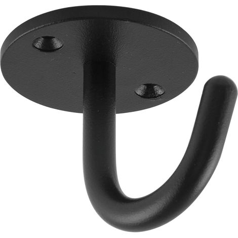 Einfach-Haken Delta Höhe 59 mm, Breite 71 mm, Stahl schwarz Feinstruktur (1/3)