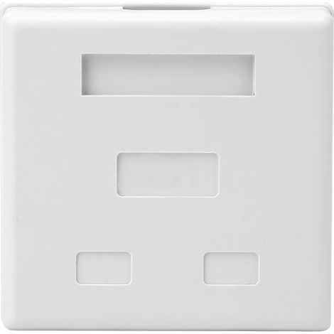 Boîtier de Module Réseau Double Port Bureau Cat.6 Blindé RJ45 Intégré (1/5)