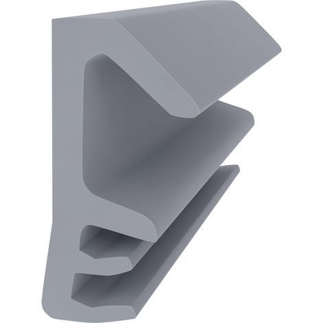 Flügelfalzdichtung für Holzelemente und Holzfenster - Grau - Muster - 12 mm Falzhöhe - Fenster- und Türdichtung Flügel - Zimmertürdichtung Gummi (1/5)