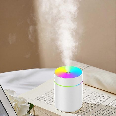 180-ml-Luftbefeuchter, Aromadiffusor, Mini-Luftreiniger für ätherische Öle, Aromatherapie-Nebeldiffusor, Luftbefeuchter mit Schwarzlicht (1/5)