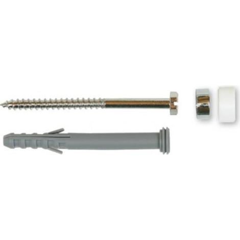 Fixation WC et bidet avec chevilles longues + capuchons chromés L.80mm (A500240)