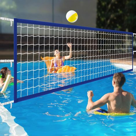 Filet de volley-ball de piscine amélioré, 4,57 m x 0,91 m, pour jeux de piscine enterrée pour adultes et famille, cadeau idéal pour l'été 2025, tissu épais (1/5)