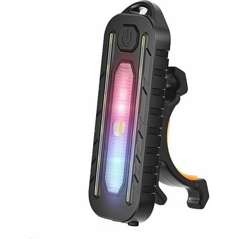 Fahrradlicht Wiederaufladbares LED-Front- und Rücklicht, wasserdicht und stoßfest, leistungsstarke Lichter, Helmlichter, für MTB-Radfahrer, Kinderwagen, Camping, Roller, Fahrradlicht-Zubehör (1/5)