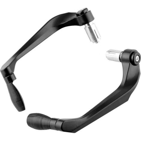 Ein Paar schwarze, neue Brems- und Kupplungshebelschützer aus Aluminium, Motorrad (1/5)