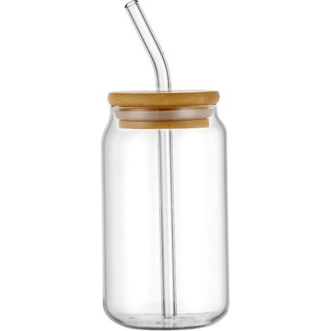 KLVGTIFS PU - Bouteille d'eau en verre de grande capacité pour thé infusé à froid et café glacé (par défaut) (1/5)