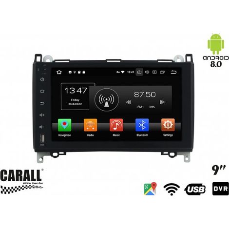 Autoradio Android 8,0 Mercede Benz B200 GPS DVD USB SD WI-FI Bluetooth Navigatore (1/4)