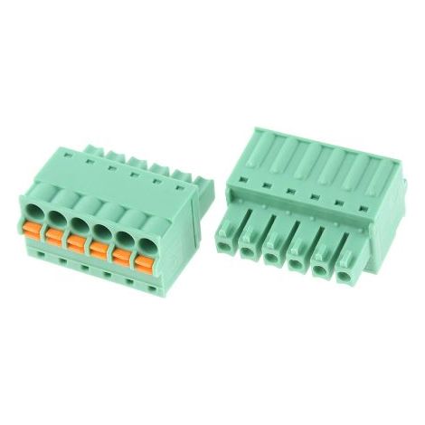 Bornier enfichable Phoenix Contact 6 contacts pas de 3.81mm série FK-MCP 1.5/ 6-ST-3.81