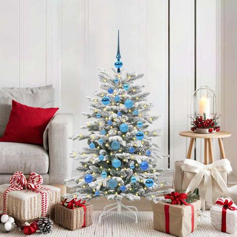 Künstlicher klappbarer Weihnachtsbaum Weiß 120 cm PE und PVC