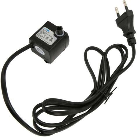 Mini pompe à eau submersible réglable – Débit ajustable – Étanche IPX8 – Ventouses pour fixation stable – Prise UE 220-240V
