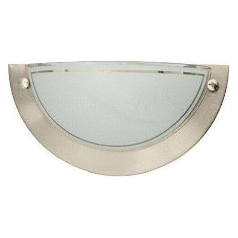 Wandleuchte LED Halbmond Nickel satiniert 1xE27 GSC 0701939