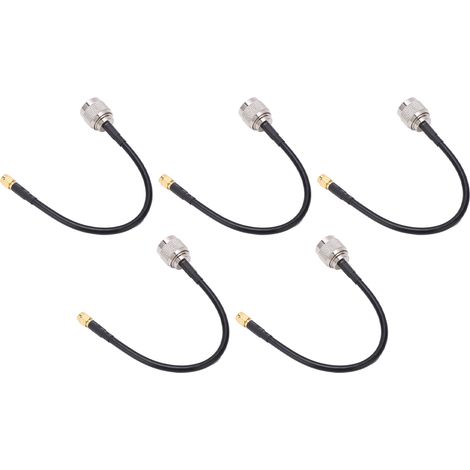 5 câbles coaxiaux RF avec connecteur audio N-J vers SMA-J et 2 rallonges blindées TFL-RG58-21 (1/5)