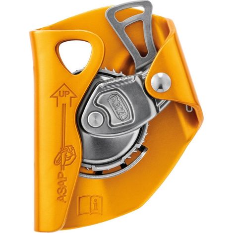 Petzl – Coulisseau antichute ASAP® – Système automatique – Compatible corde 10 à 13 mm – Charge maximale 250 kg – Pour chantiers humides (1/5)