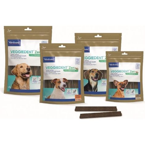 Veggie Dent Zen l Snack Hygine orale et dtente pour les gros chiens (1/2)