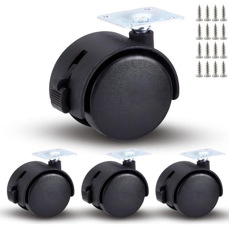 Heavy-duty swivel casters with brakes, set of 4 (2 inches).,It is the ideal choice for you.