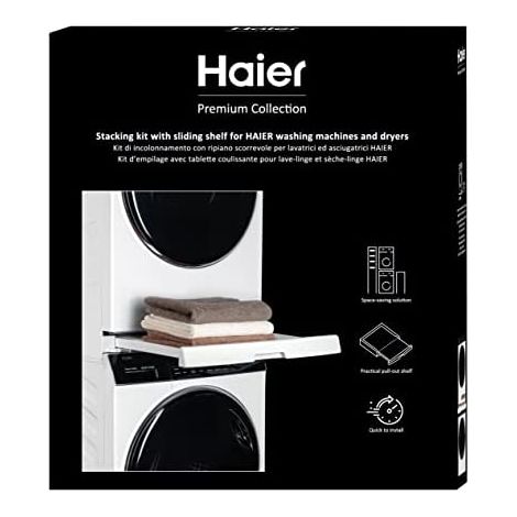 Haier Kit di Incolonnamento Lavatrice e Asciugatrice, Kit Colonna Salvaspazio, Qualità Premium, Compatibile con Lavatrici Serie 3, 5, 7 e Asciugatrici Serie 5 e 7, Made in Italy (35602564) (1/5)