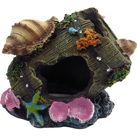 1 pièce Décoration d'aquarium, résine, dimensions variées, design réaliste, pour aquariums d'eau douce ou marine (1/5)