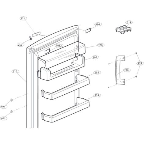 Balconnet supérieur - Frigorifero, congelatore - BEKO - 4355790