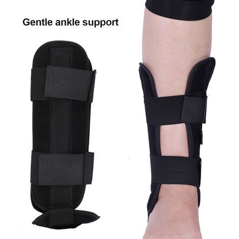 Orthèse respirante pour pied tombant, attelle de cheville, soutien et protection, attelle pour entorse, récupération arthritique, taille L (1/5)