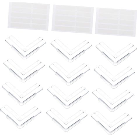 12 protège-coins pour meubles - blanc - PVC - découpable (1/5)