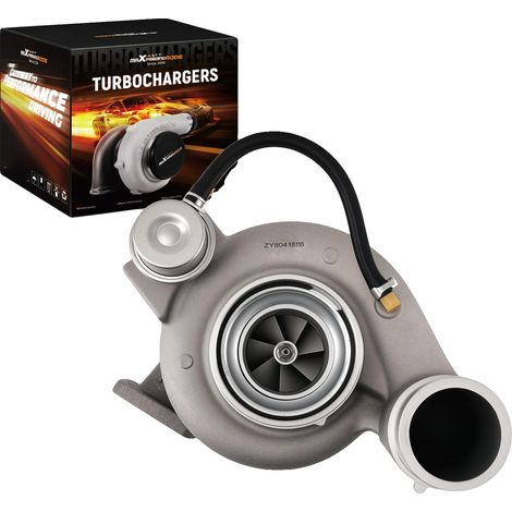 Turbocompressore, in lega di acciaio e alluminio, flangia T3 standard, compatibile con motori 5.9L ISB, aumenta la potenza fino a oltre 400 CV, modello turbo HY35W. (1/5)