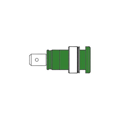 DOUILLE DE SECURITE ISOLEE 4MM VERT SEB 2620-F63 (1/3)