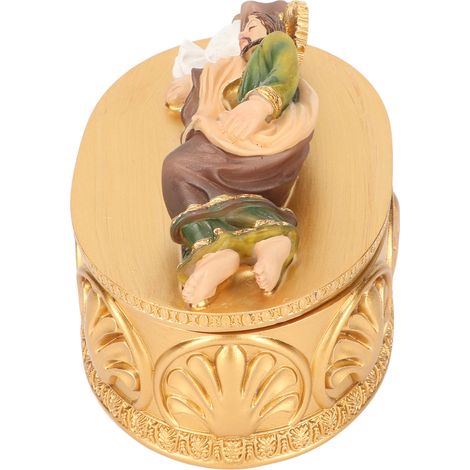 Boîte à bijoux Saint Joseph en résine, finition exquise, Saint Joseph endormi, cadeau catholique décoratif (1/5)