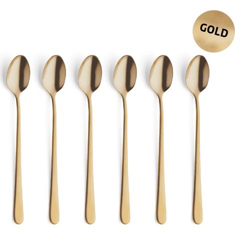 Amefa Austin Set 6 Latte Macchiato Löffel Vintage Gold (1/2)