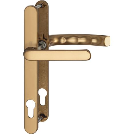 Drückergarnitur LIÈGE - Schmalschild 24 mm, Griff flach,67 - 72,bronze