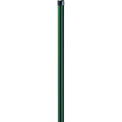 Dirickx – Poteau rond pour clôture acier galvanisé plastifié vert – Hauteur 225 cm – Diamètre 48 mm – Pour panneaux ARISTA ECO (1/2)