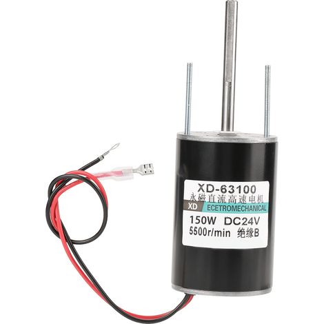 Moteur CC à balais haute puissance 150 W, rotation horaire/antihoraire, pour générateur DIY (24 V, 5500 tr/min) (1/5)
