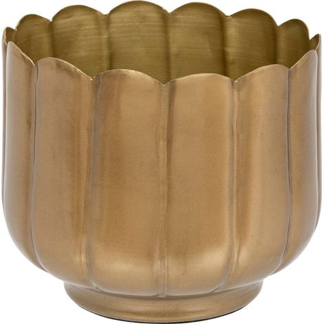 Coprivaso floreale a petali d15cm oro - Atmosphera créateur d'intérieur
