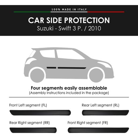 Modanature Laterali per Suzuki con Biadesivo 3M - Modello: SWIFT 3P.