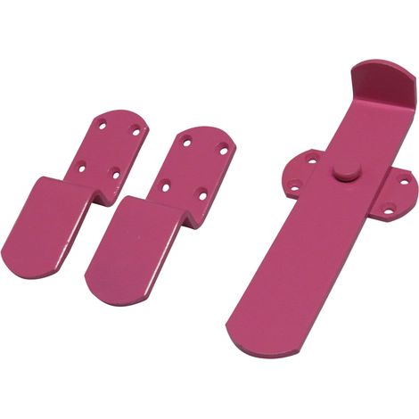 Heavy Duty Kick Over Latch - Pink (Stable Door Kickover Catch Gate Lock)