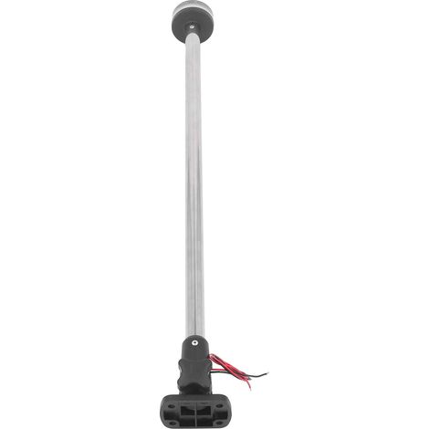 Feu de poupe de bateau 60 cm (23,6 po) 1,5 W 8 LED Visibilité 2 milles nautiques Blanc 4500 K Éclairage à 360° Indice de protection IP65 Feu de mouillage omnidirectionnel 12 V CC (1/5)