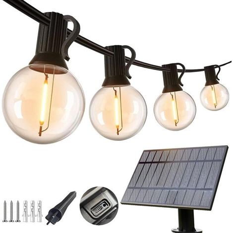 Catena luminosa solare ip45 15,2 m velamp - ps072s (1/3)