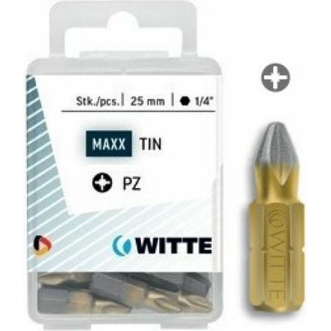 Set di punte WITTE PZ 1 DIAMOND Pozidriv PZ1 5 Unità (1/2)